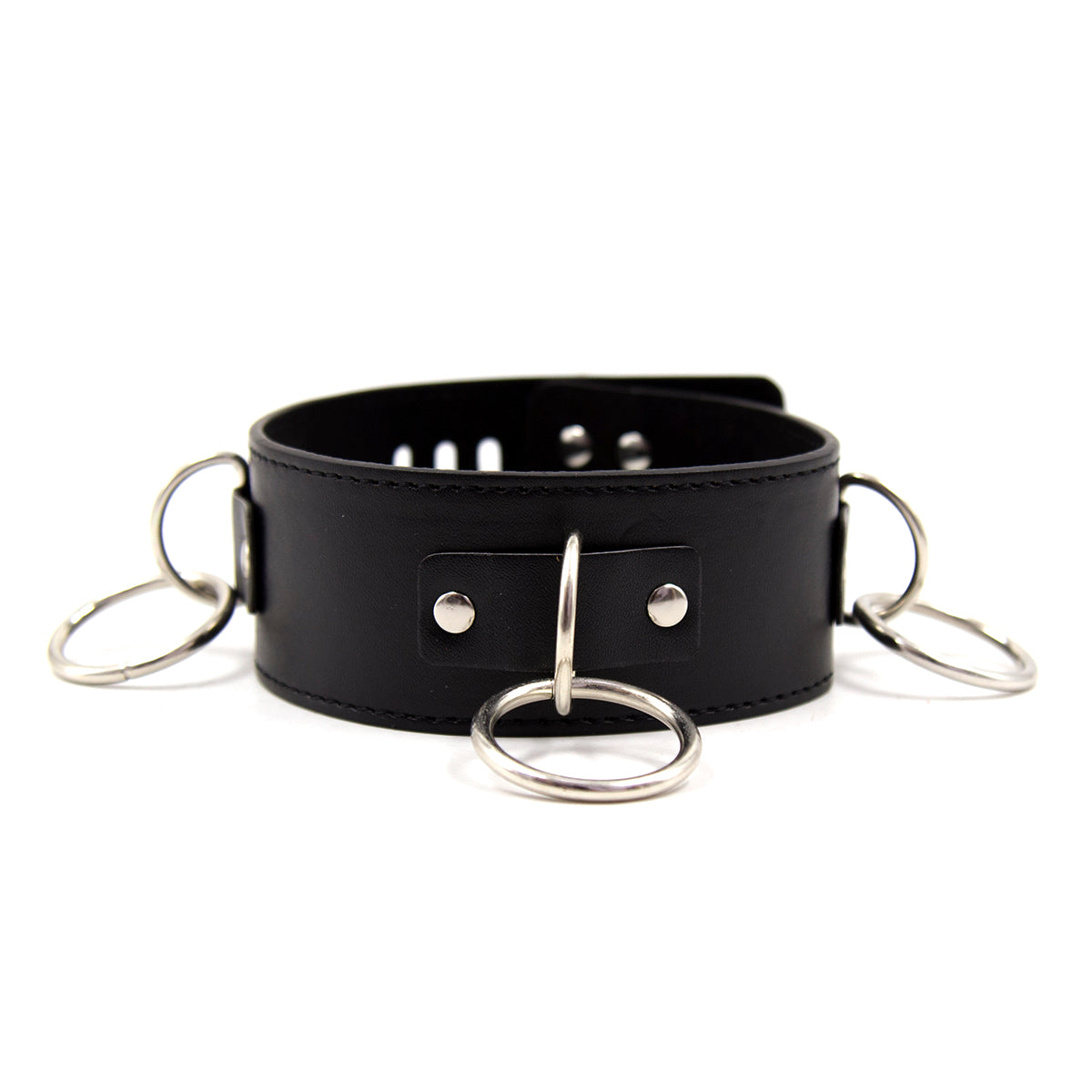 3 Ring Halsband mit Leine