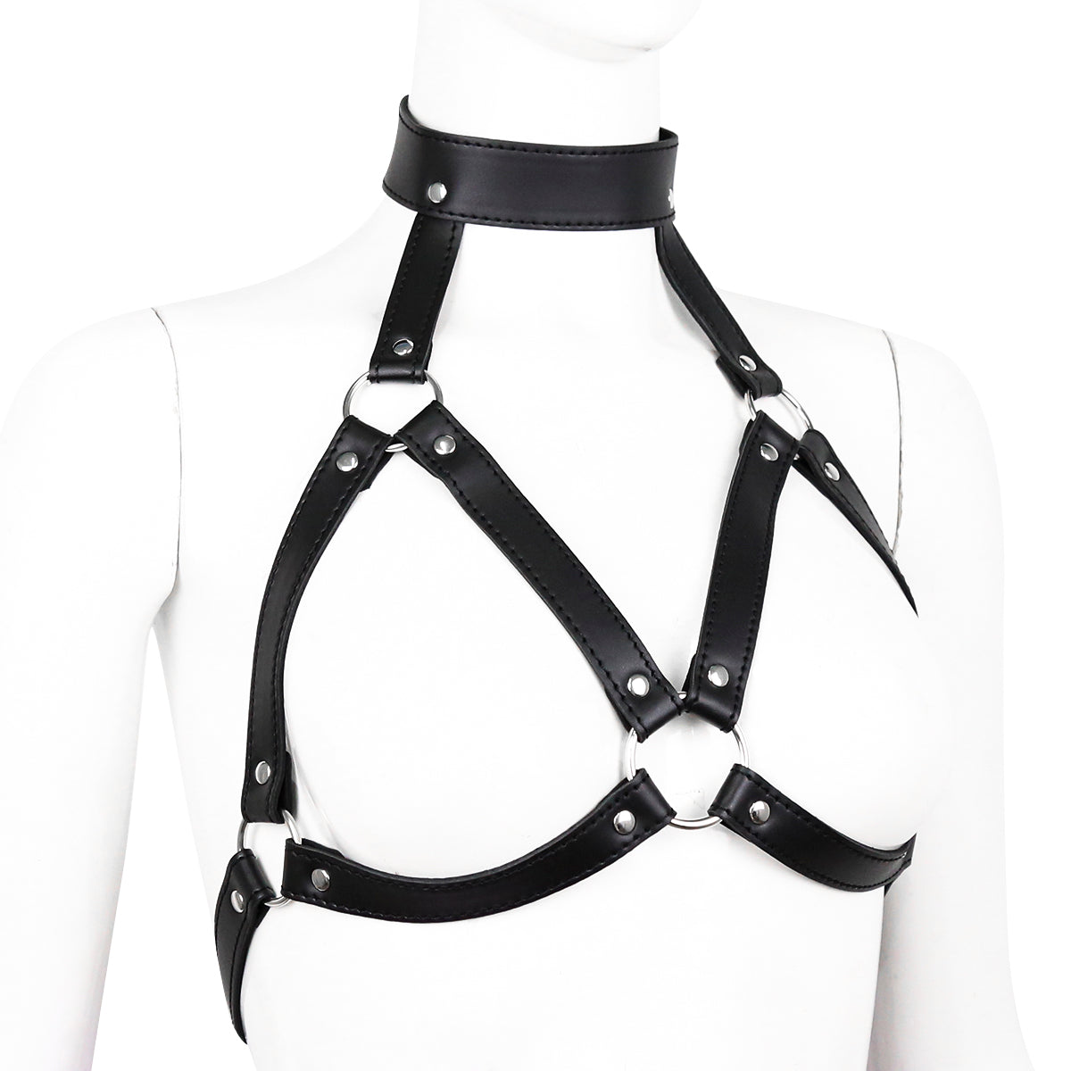 Haedea - sexy Brust Harness mit Halsband