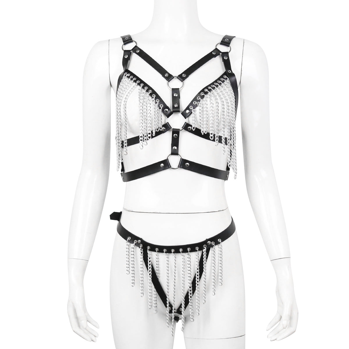 Chain Decoration Strap Women Set