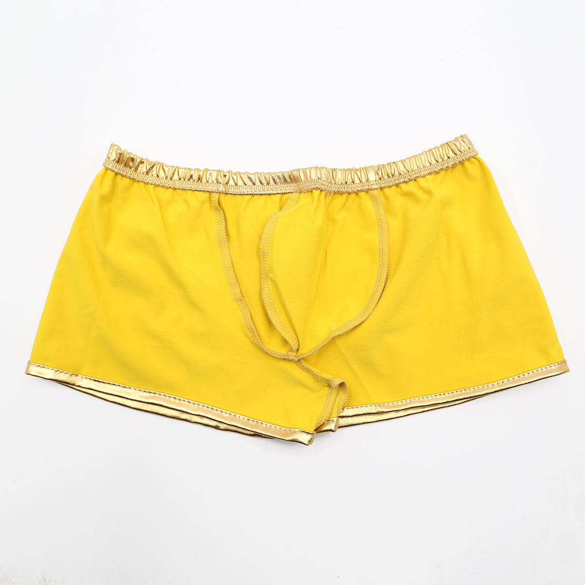Spandex Frau Boxers Shorts goldfarbend