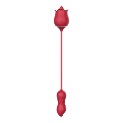 Wide RO - Vibrator mit Vibro Zunge und Vibro Ei mit Stoßfunktion (lange Version)