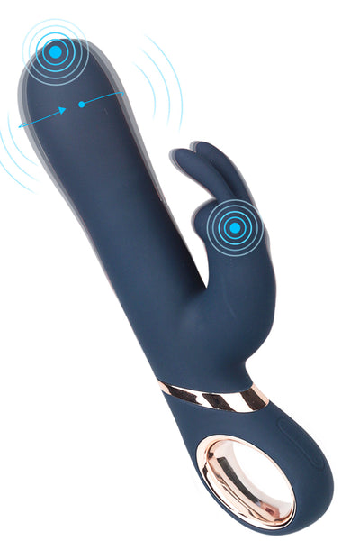 BIG DOUBLE -  Rabbit Vibrator Rotiert  und Vibriert edler Look