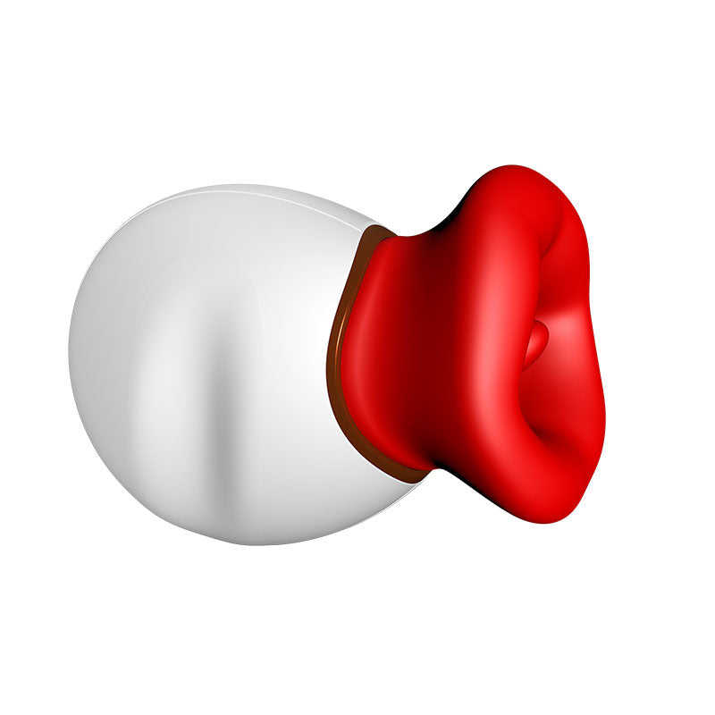 Pleasure Place 4-in-1 Massager, Sex Toy mit 10 Modi, Saugen, Vibration, Zungenbewegung, Vibration, Mundform