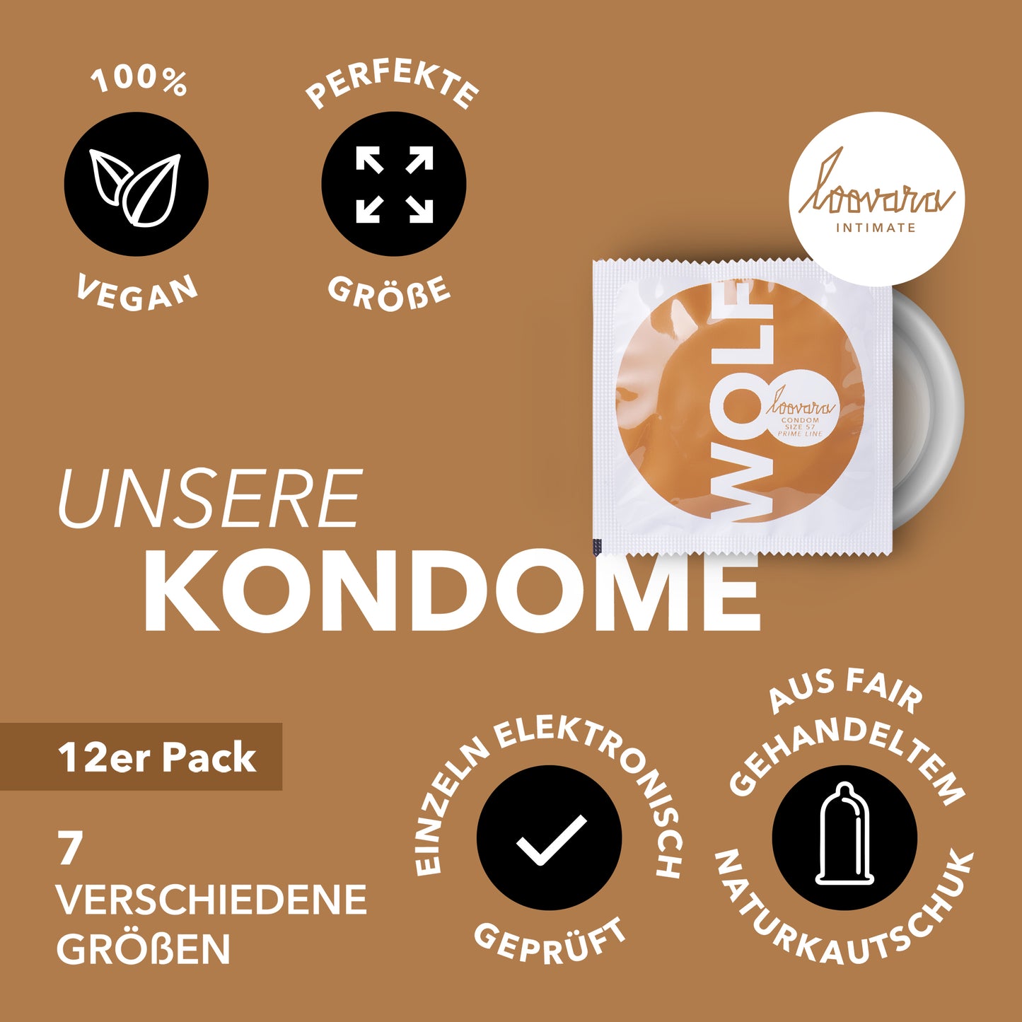 Kondom - Größe 57, 12er Pack