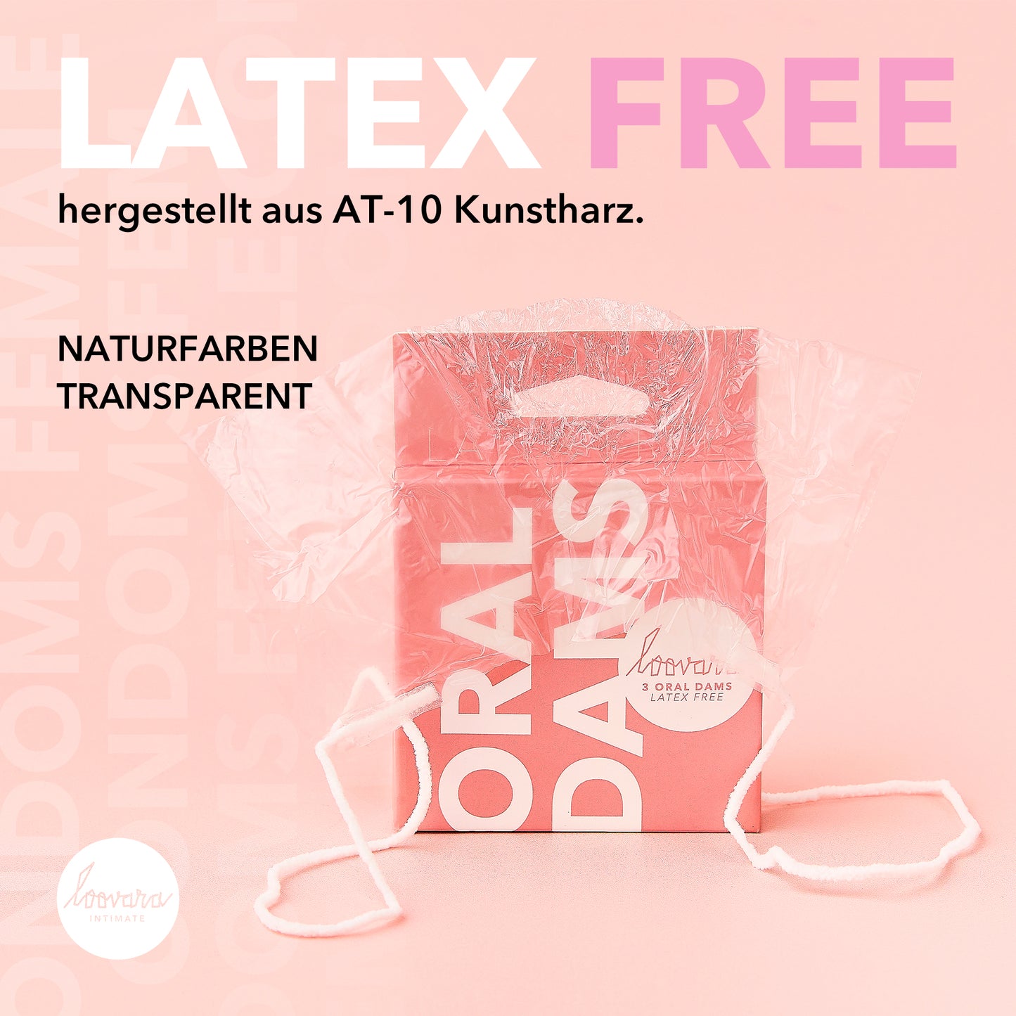 Kondome - Latexfreie Oraltücher - 3 Stück
