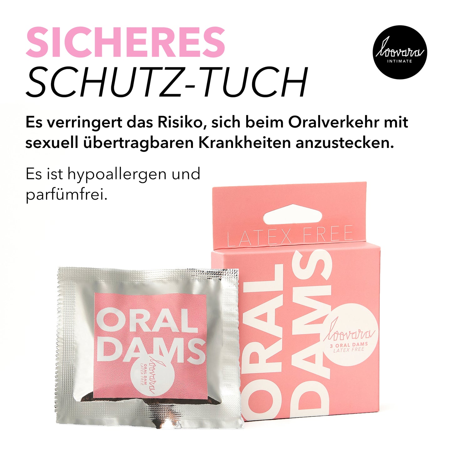 Kondome - Latexfreie Oraltücher - 3 Stück