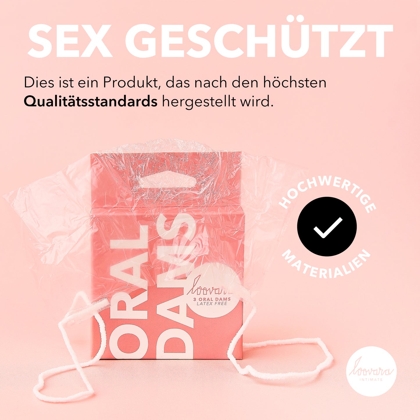 Kondome - Latexfreie Oraltücher - 3 Stück