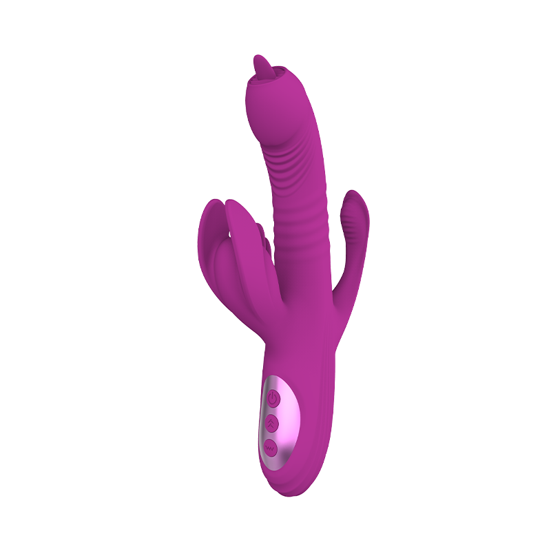 Pia - Rabbit Vibrator mit Zunge und Stoßfunktion