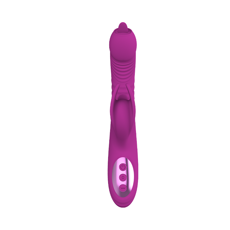 Pia - Rabbit Vibrator mit Zunge und Stoßfunktion