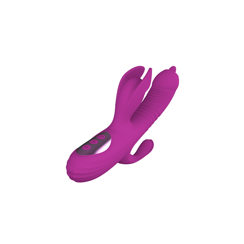 Pia - Rabbit Vibrator mit Zunge und Stoßfunktion