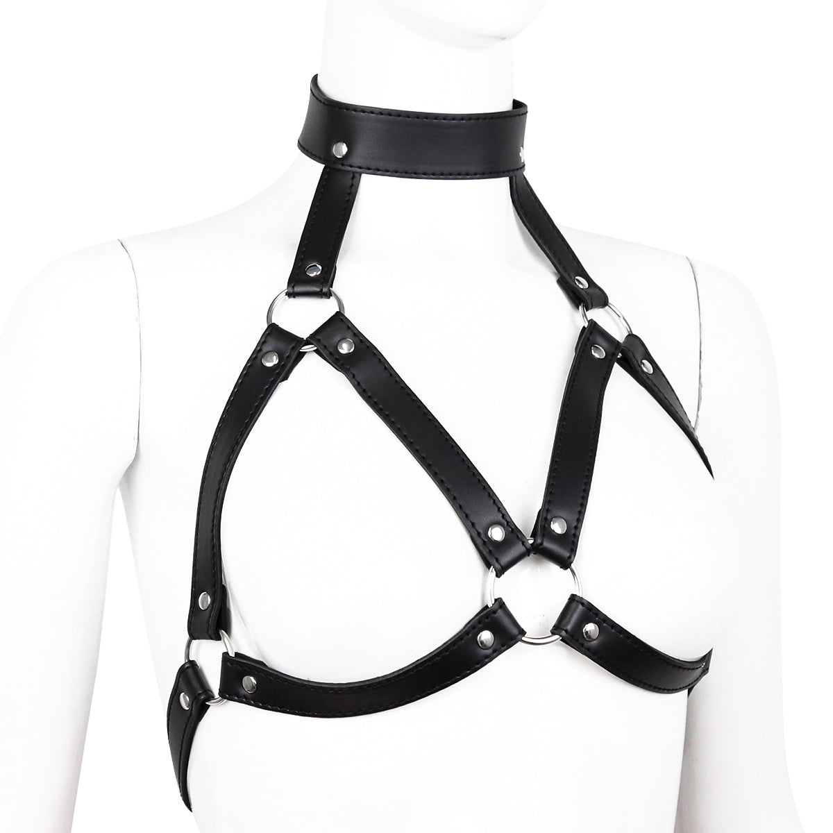 Haedea - sexy Brust Harness mit Halsband