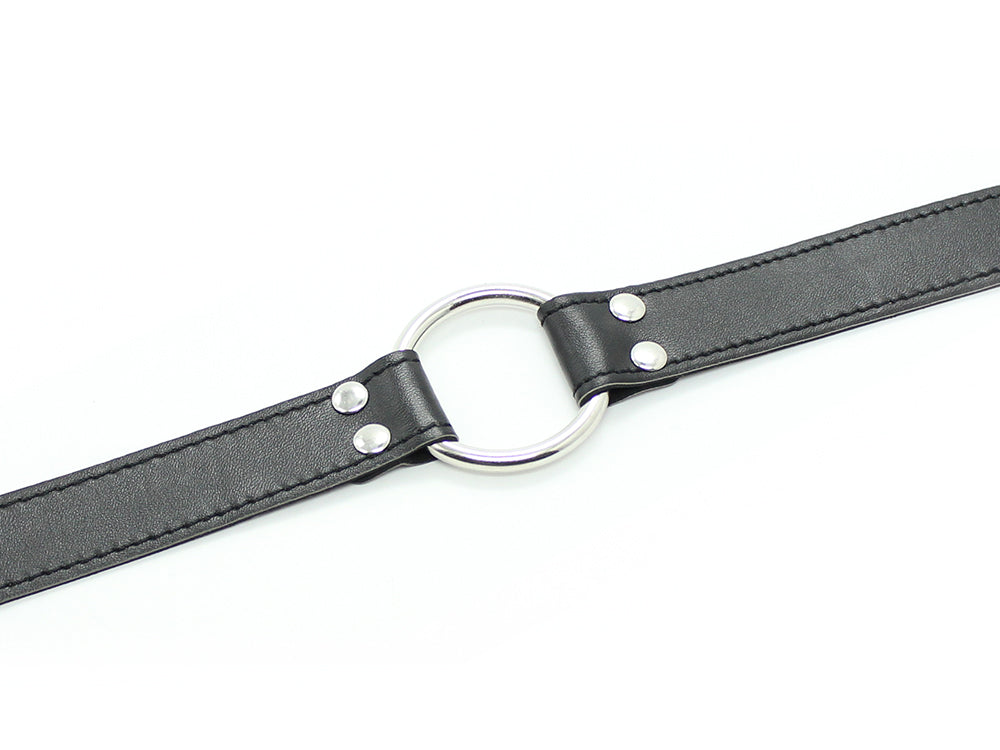 Metal O-ring Gag with pu strap