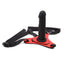 Shiny Strapon schick schwarz / rot