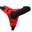 Shiny Strapon schick schwarz / rot