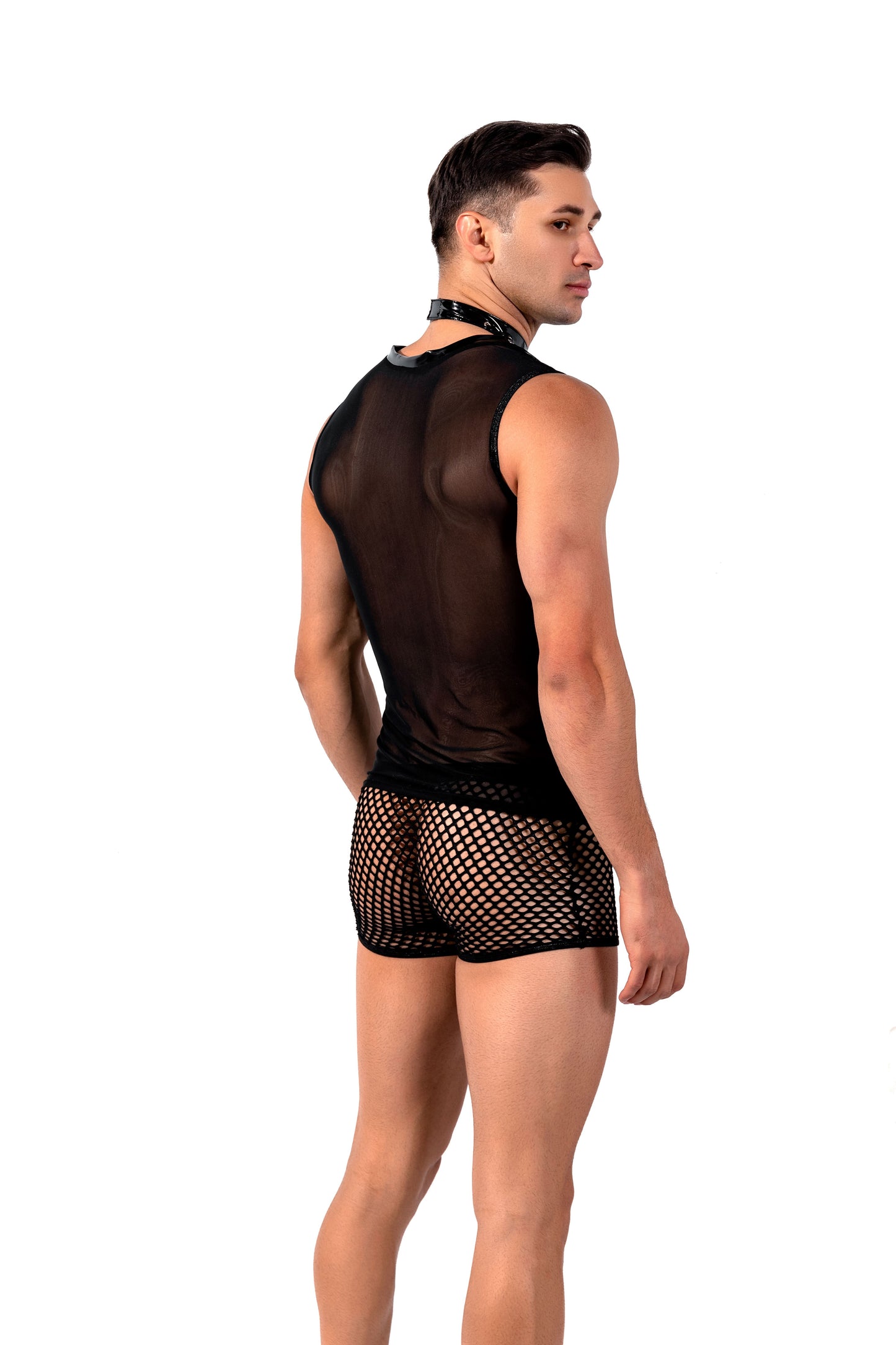 Shirts - William Choker Tank Top Black