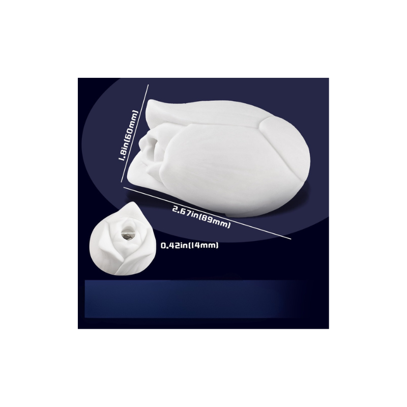 Pleasure Place - Weicher Silikon Masturbator für Männer - Blütendesign, 3D-Struktur, wiederverwendbar & wasserdich