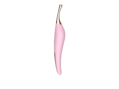 Vibro 12 Vibrator in Rosa, aus Silikon, Metall, ABS, mit USB-Aufladung, 9 Vibrationsmodi und wasserdicht nach IPX7. Auflegevibrator, Auflegvibrator , ähnlich DM 