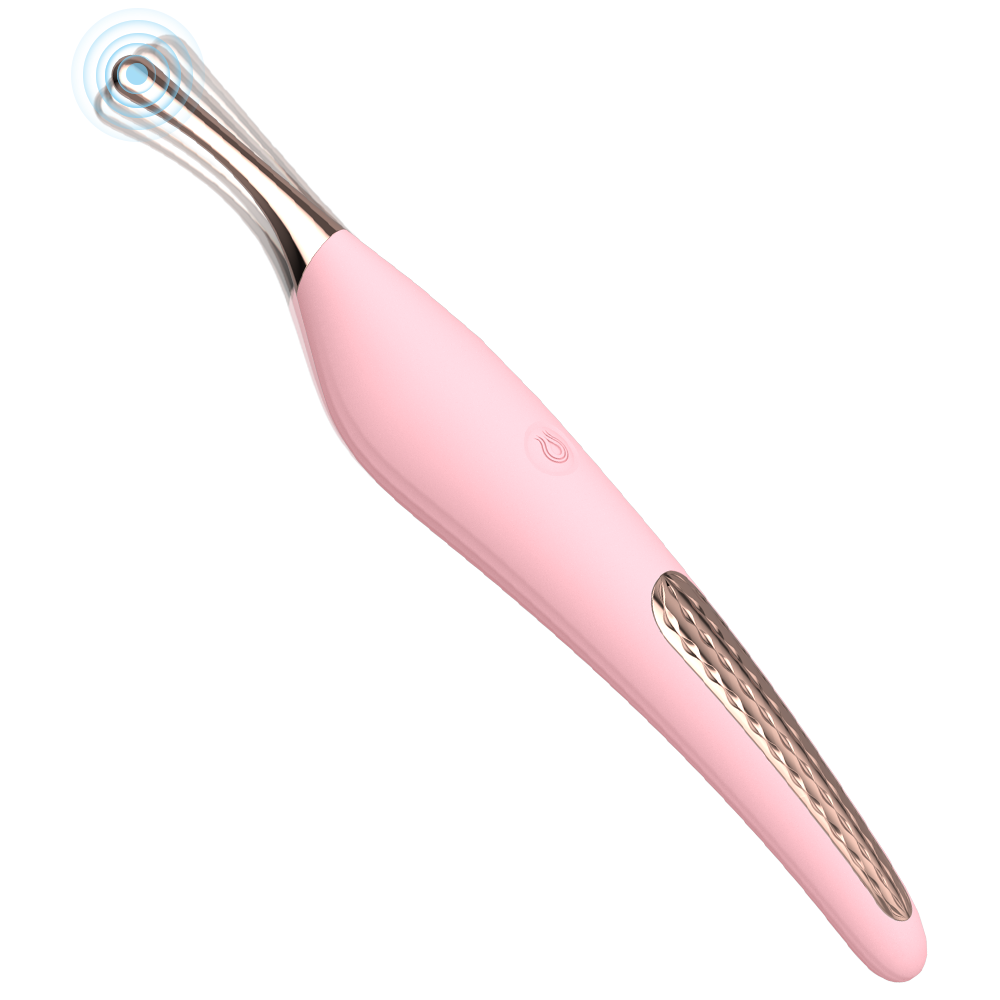 Vibro 12 Vibrator in Rosa, aus Silikon, Metall, ABS, mit USB-Aufladung, 9 Vibrationsmodi und wasserdicht nach IPX7. Auflegevibrator, Auflegvibrator , ähnlich DM 