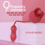 Wide RO - Vibrator mit Vibro Zunge und Vibro Ei mit Stoßfunktion (lange Version)