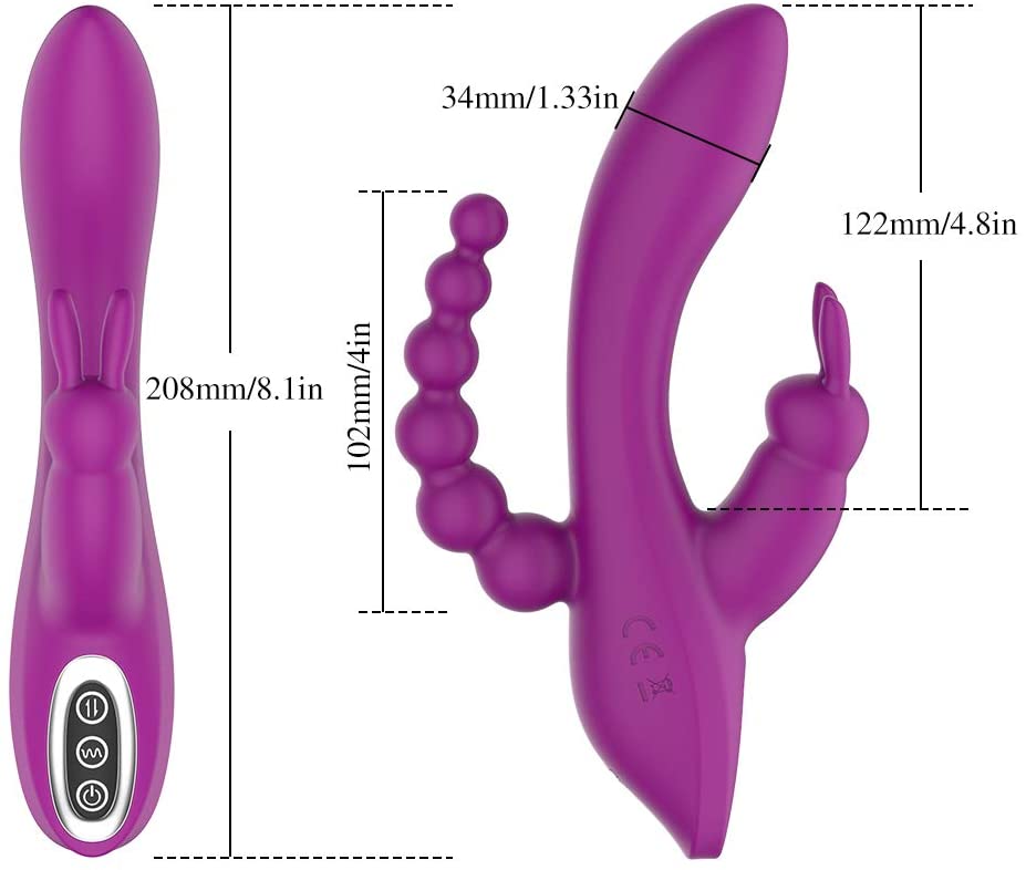 Triple places - Rabbit Vibrator