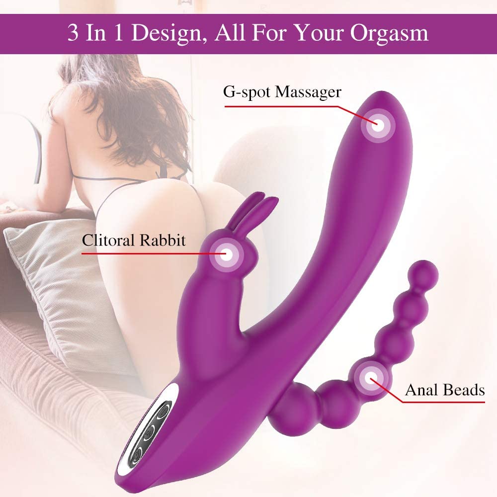 Triple places - Rabbit Vibrator