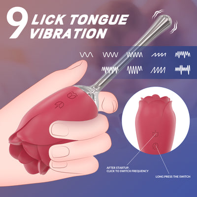 RO LUX - Vibrator mit vibrierende Zunge